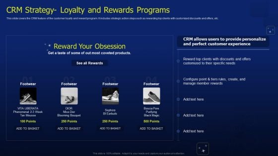 CRM Software Deployment Journey CRM Strategy Loyalty And Rewards Programs Mockup PDF