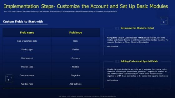 CRM Software Deployment Journey Implementation Steps Customize The Account Themes PDF CRM Software Deployment Journey Implementation Steps Customize The Account Themes PDF