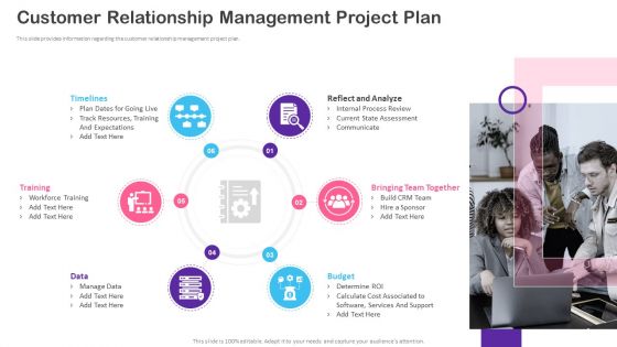 CRM Transformation Toolkit Customer Relationship Management Project Plan Brochure PDF