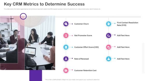 CRM Transformation Toolkit Key CRM Metrics To Determine Success Guidelines PDF