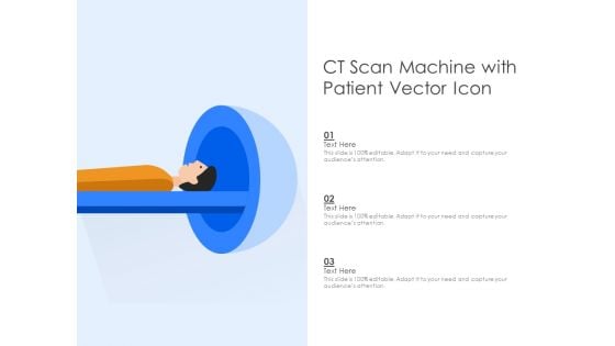 CT Scan Machine With Patient Vector Icon Ppt PowerPoint Presentation Icon Diagrams PDF