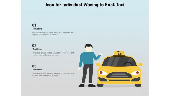 Cab Icon Individual Booking Smartphone Ppt PowerPoint Presentation Complete Deck