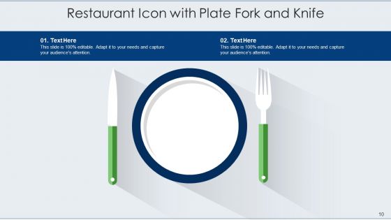 Cafeteria Icon Buffet Services Ppt PowerPoint Presentation Complete Deck With Slides