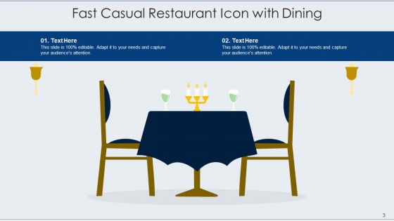 Cafeteria Icon Buffet Services Ppt PowerPoint Presentation Complete Deck With Slides