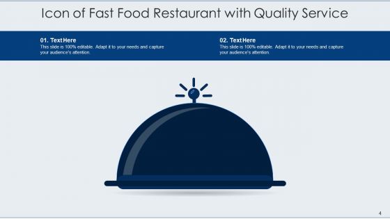 Cafeteria Icon Buffet Services Ppt PowerPoint Presentation Complete Deck With Slides