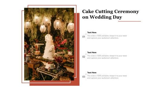 Cake Cutting Ceremony On Wedding Day Ppt PowerPoint Presentation Professional Model PDF