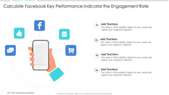 Calculate Facebook Key Performance Indicator The Engagement Rate Background PDF