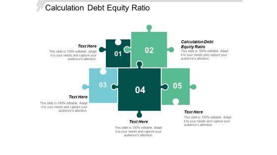 Calculation Debt Equity Ratio Ppt Powerpoint Presentation File Format Ideas Cpb