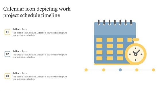 Calendar Icon Depicting Work Project Schedule Timeline Information PDF