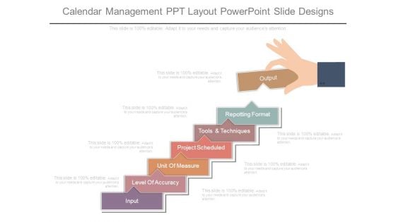 Calendar Management Ppt Layout Powerpoint Slide Designs