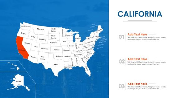 California Map PowerPoint Presentation Ppt Template PDF