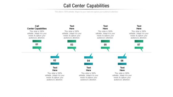 Call Center Capabilities Ppt PowerPoint Presentation Inspiration Good Cpb Pdf