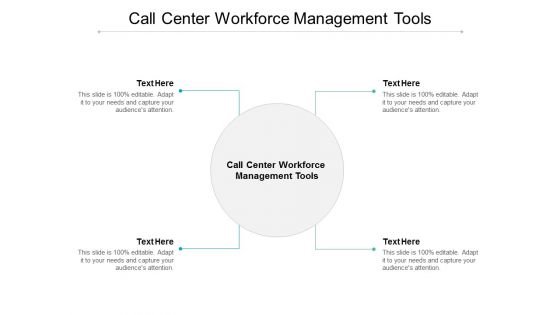 Call Center Workforce Management Tools Ppt PowerPoint Presentation Styles Slides Cpb