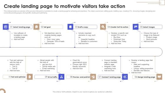Call To Action Marketing Techniques Create Landing Page To Motivate Visitors Take Action Formats PDF Call To Action Marketing Techniques Create Landing Page To Motivate Visitors Take Action Formats PDF