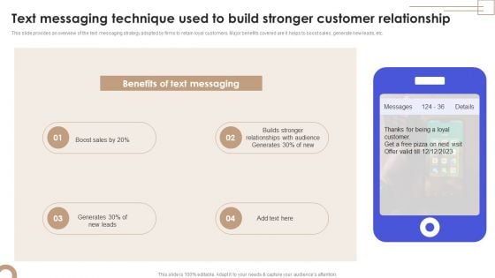 Call To Action Marketing Techniques Text Messaging Technique Used To Build Stronger Template PDF Call To Action Marketing Techniques Text Messaging Technique Used To Build Stronger Template PDF
