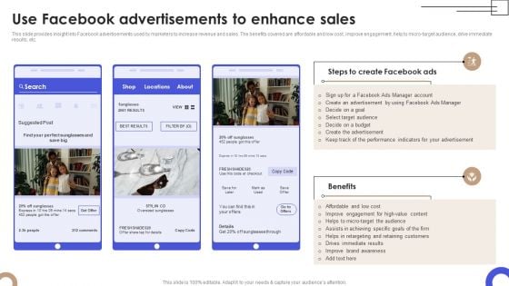 Call To Action Marketing Techniques Use Facebook Advertisements To Enhance Sales Microsoft PDF Call To Action Marketing Techniques Use Facebook Advertisements To Enhance Sales Microsoft PDF
