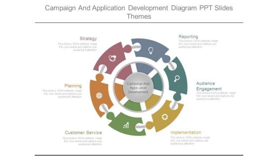 Campaign And Application Development Diagram Ppt Slides Themes Campaign And Application Development Diagram Ppt Slides Themes