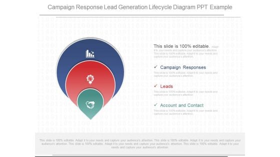 Campaign Response Lead Generation Lifecycle Diagram Ppt Example
