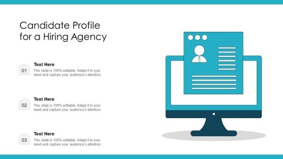 Candidate Profile For A Hiring Agency Ppt Pictures Sample PDF