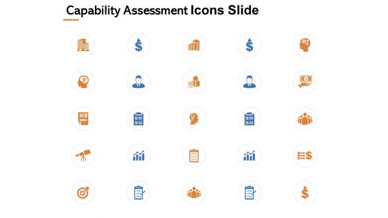 Capability Assessment Icons Slide Ppt PowerPoint Presentation Styles Demonstration