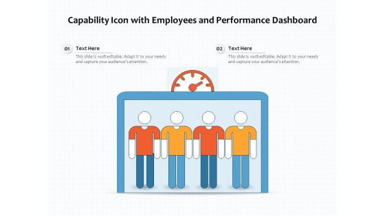 Capability Icon With Employees And Performance Dashboard Ppt PowerPoint Presentation Icon Model PDF