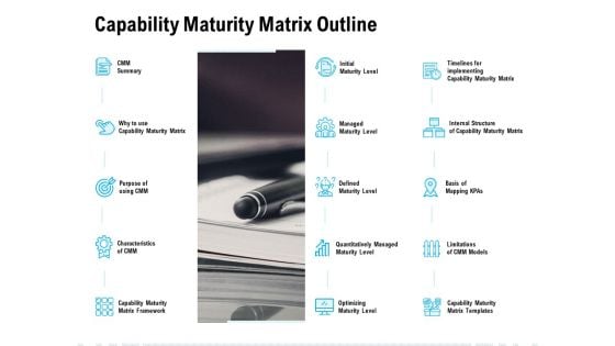 Capability Maturity Matrix Outline Ppt PowerPoint Presentation Show Outline