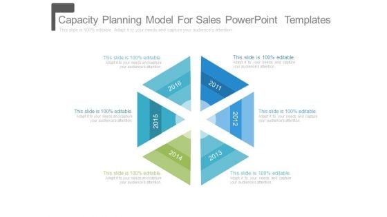 Capacity Planning Model For Sales Powerpoint Templates