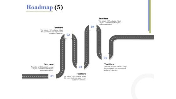 Capex Proposal Template Roadmap Five Satges Ppt Layouts Ideas PDF