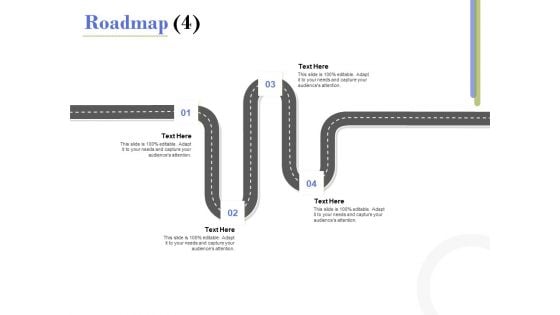Capex Proposal Template Roadmap Four Satges Ppt File Example PDF