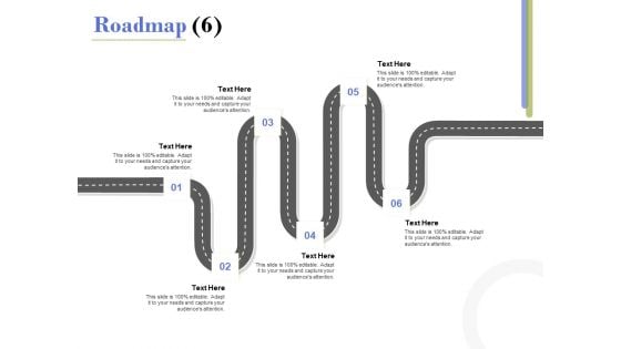 Capex Proposal Template Roadmap Six Satges Ppt Infographic Template Smartart PDF