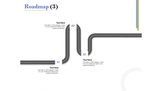 Capex Proposal Template Roadmap Three Satges Ppt Outline Example PDF