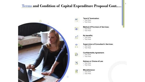 Capex Proposal Template Terms And Condition Of Capital Expenditure Proposal Cont Infographics PDF