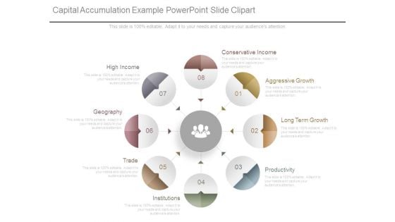 Capital Accumulation Example Powerpoint Slide Clipart