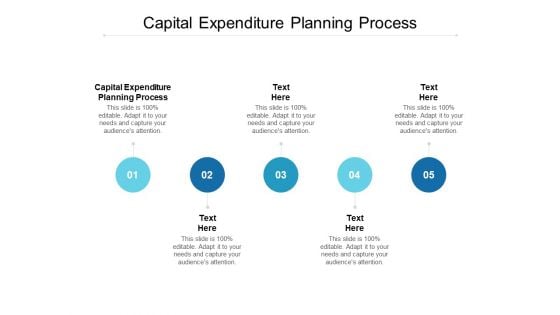 Capital Expenditure Planning Process Ppt PowerPoint Presentation Design Ideas Cpb