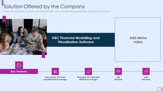 Capital Fundraising And Financial Forecast Pitch Deck Solution Offered By The Company Formats PDF