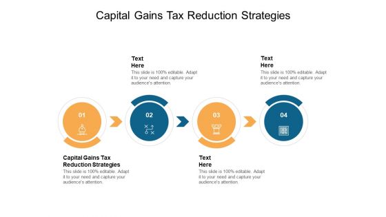 Capital Gains Tax Reduction Strategies Ppt PowerPoint Presentation Icon Designs Download Cpb