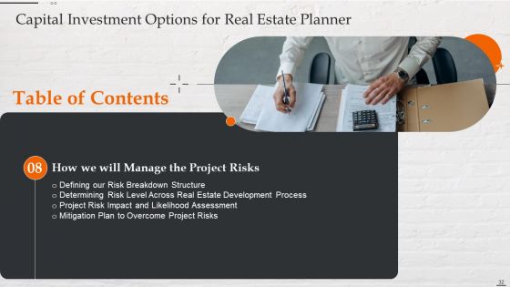 Capital Investment Options For Real Estate Planner Ppt PowerPoint Presentation Complete Deck With Slides