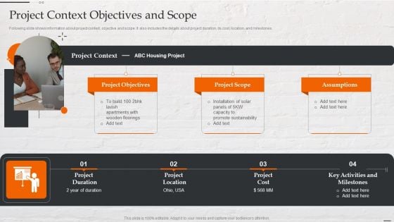 Capital Investment Options Project Context Objectives And Scope Download PDF