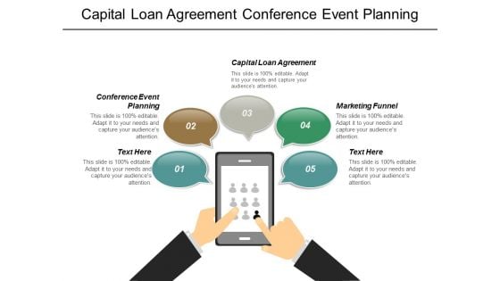 Capital Loan Agreement Conference Event Planning Marketing Funnel Ppt PowerPoint Presentation Model Microsoft