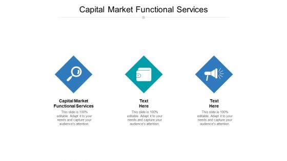 Capital Market Functional Services Ppt PowerPoint Presentation Pictures Inspiration Cpb Pdf