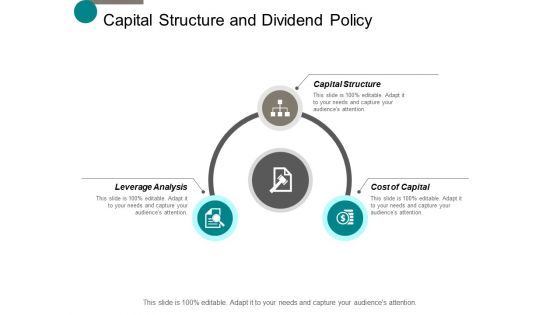 capital structure and dividend policy ppt powerpoint presentation icon graphics