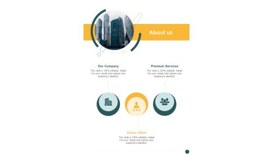 Capital Tax Services Proposal About Us One Pager Sample Example Document Capital Tax Services Proposal About Us One Pager Sample Example Document