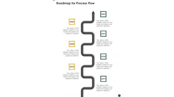 Capital Tax Services Proposal Roadmap For Process Flow One Pager Sample Example Document Capital Tax Services Proposal Roadmap For Process Flow One Pager Sample Example Document
