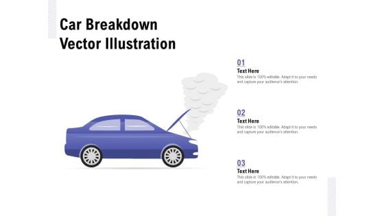 Car Breakdown Vector Illustration Ppt PowerPoint Presentation Slides Guide