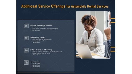 Car Hiring Additional Service Offerings For Automobile Rental Services Ppt Pictures Themes PDF