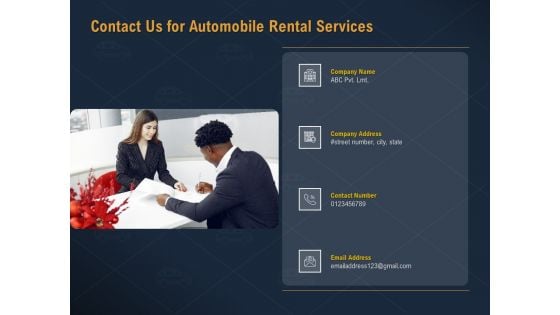 Car Hiring Contact Us For Automobile Rental Services Ppt Show Slides PDF