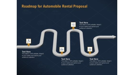 Car Hiring Roadmap For Automobile Rental Proposal Ppt Infographic Template Example PDF