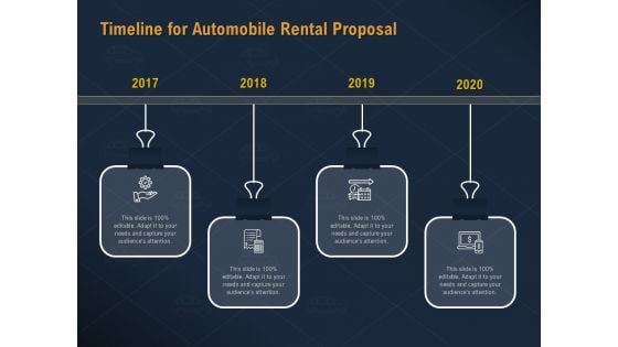 Car Hiring Timeline For Automobile Rental Proposal Ppt Layouts Deck PDF