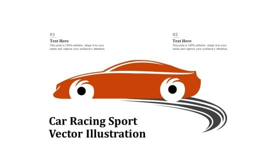 Car Racing Sport Vector Illustration Ppt PowerPoint Presentation Gallery Example Introduction PDF