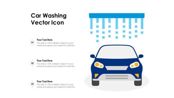 Car Washing Vector Icon Ppt PowerPoint Presentation File Visual Aids PDF